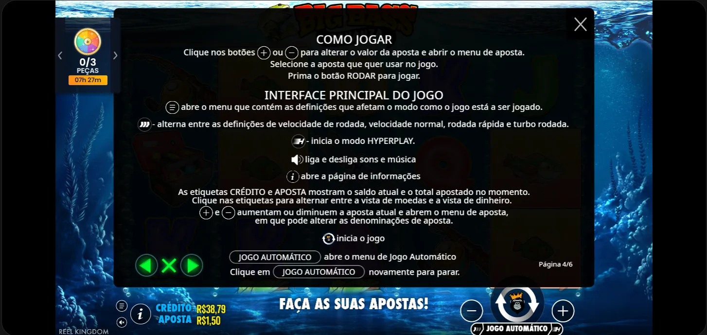 Big Bass Bonanza — rodadas grátis