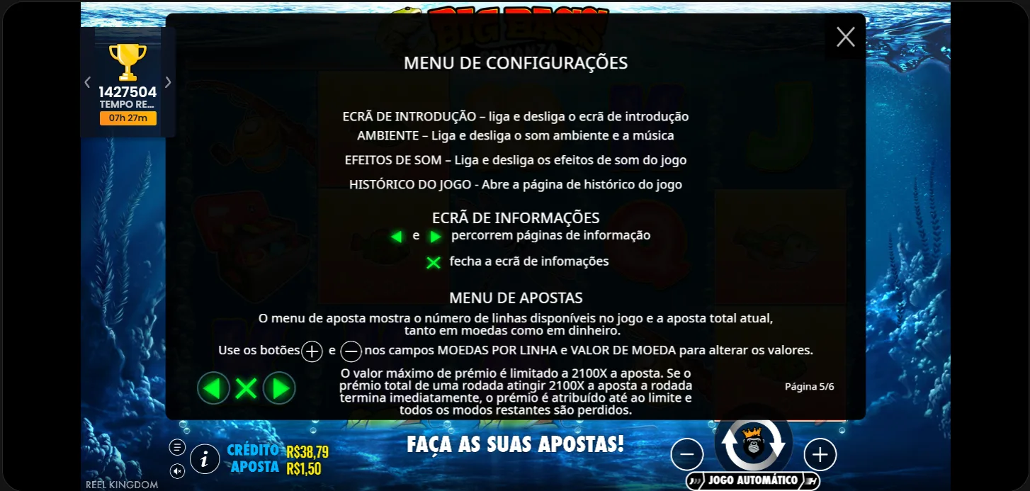 Big Bass Bonanza — pescador coletando peixes no bônus